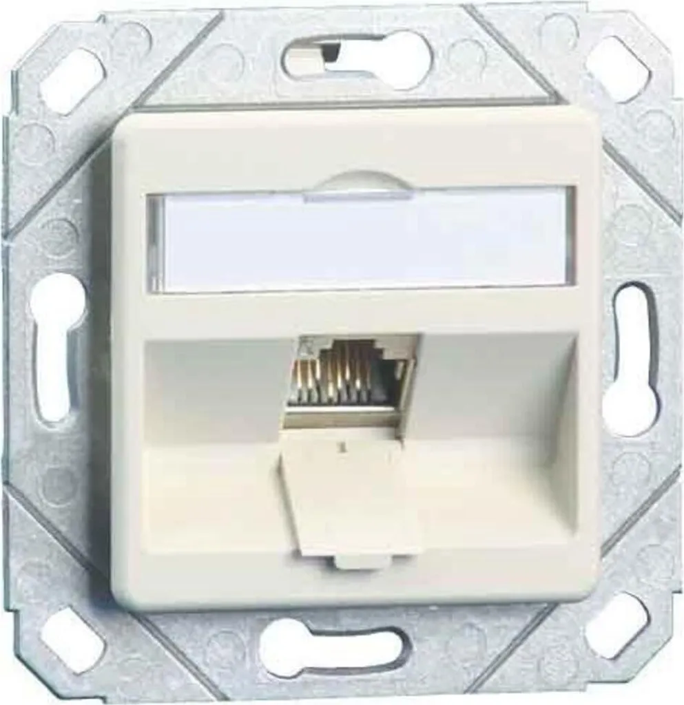 Prise de courant pour bureau METZ CONNECT 130B12D11102-E blanc durable