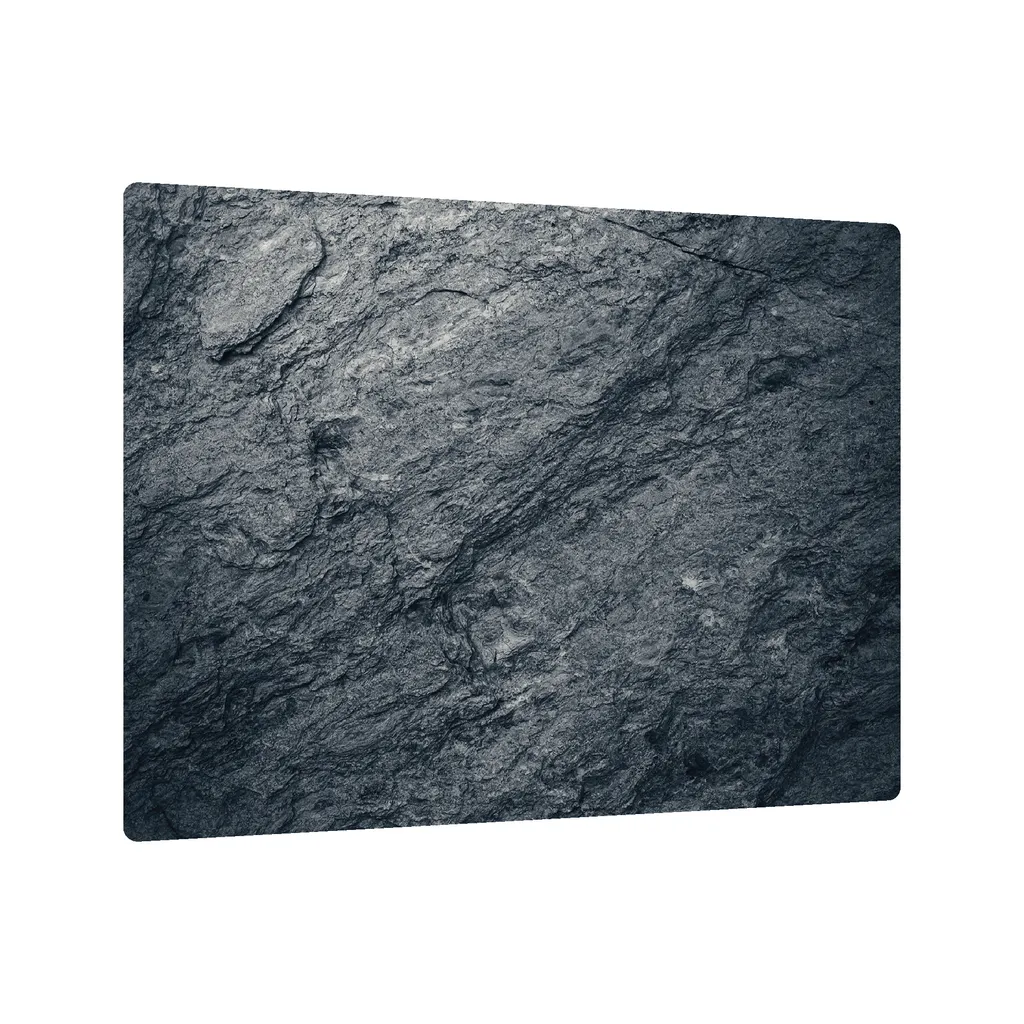 Tagliere Vetro Temperato 52x60cm Granito Roccia | Copri Fornelli Gas
