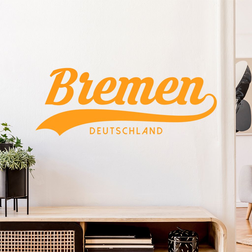 Bremen Deutschland Wandtattoo Wandaufkleber Wall Sticker - Dekoration, Küche, Wohnzimmer, Schlafzimmer, Badezimmer