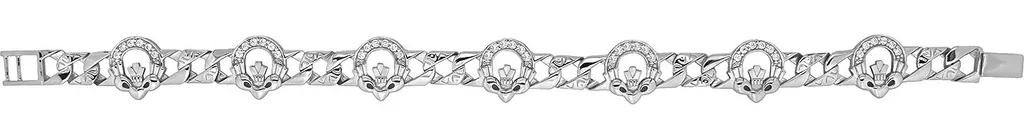 Bracelet Femme Argent 925 Idéal Cadeau - Largeur 12mm Bijou de Soirée