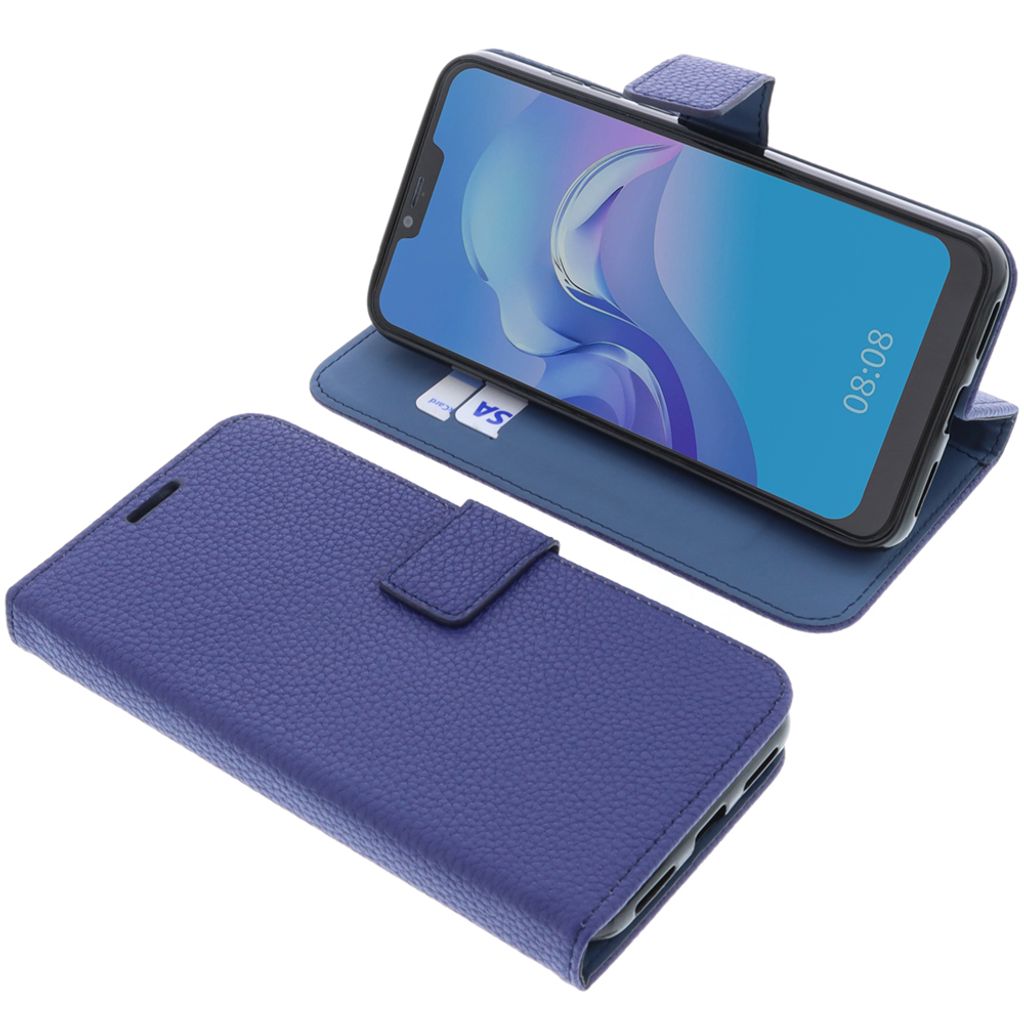 foto-kontor Tasche kompatibel mit Cubot C20 Book Style blau Schutz Hülle Buch