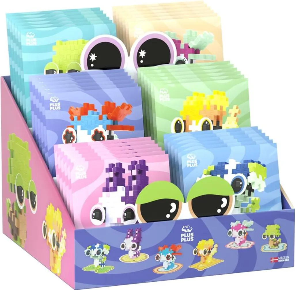 Plus-Plus Animaux Présentoir 36 Pcs Jeu Ludique Anti Écran pour Enfant