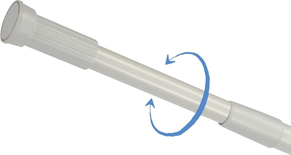 Duschvorhangstange Duschstange stufenlos ausziehbar Produktbild 3