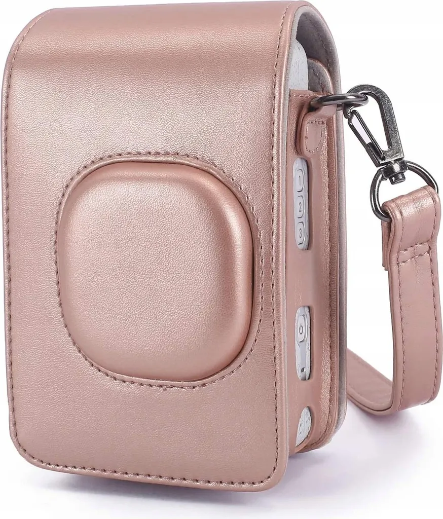 Protection Anti-Rayures Instax Mini LiPlay - Housse Robuste Rose Brillant