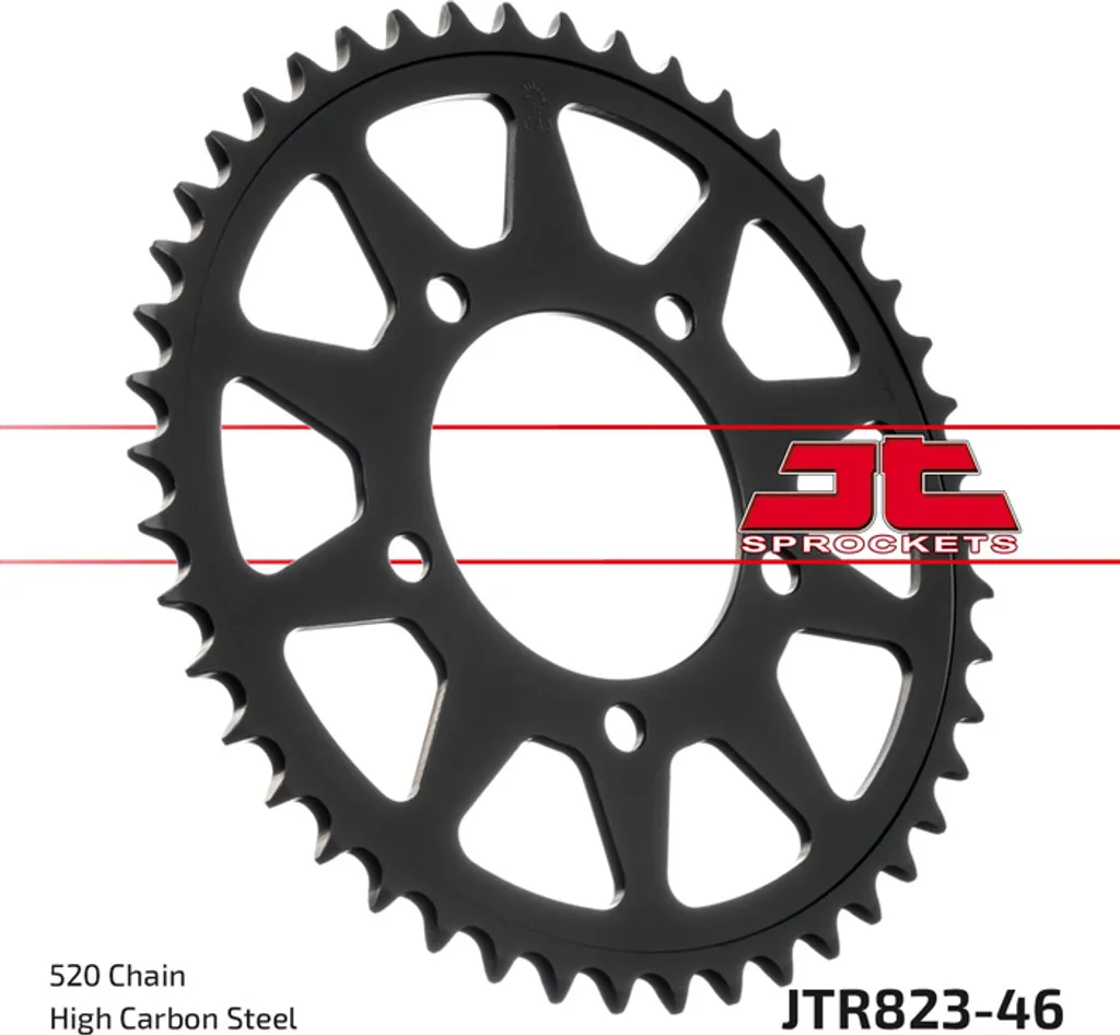 Couronne moto Kettenrad 46Z 520 SW en acier pour chaîne de transmission