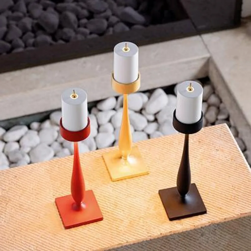 Lampe de table pour restaurant et terrasse design baroque rechargeable