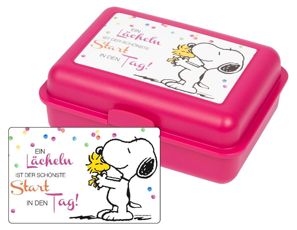 The Peanuts Brotdose Snoopy - Ein Lächeln ist der schönste Produktbild 