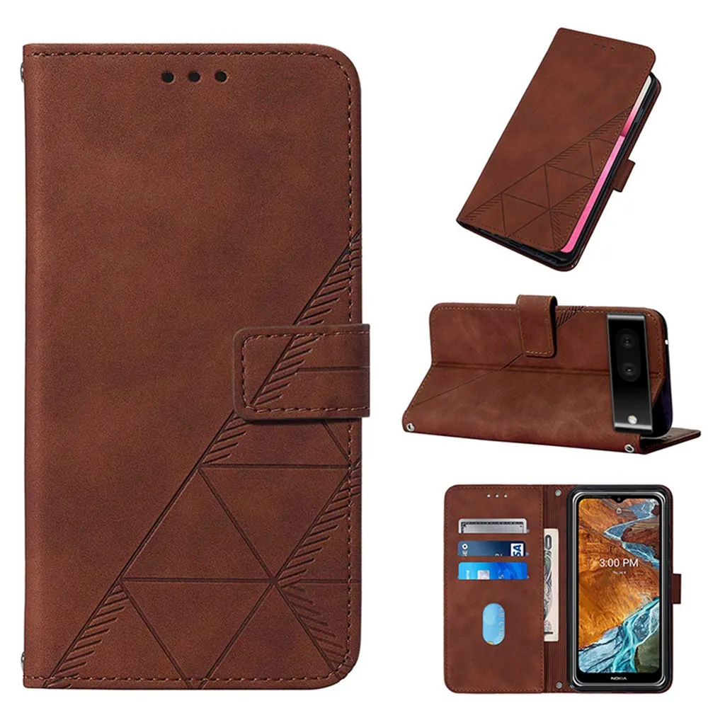 Custodia Flip Pixel 7 Pro | Design Portafoglio Marrone Antiurto - 2