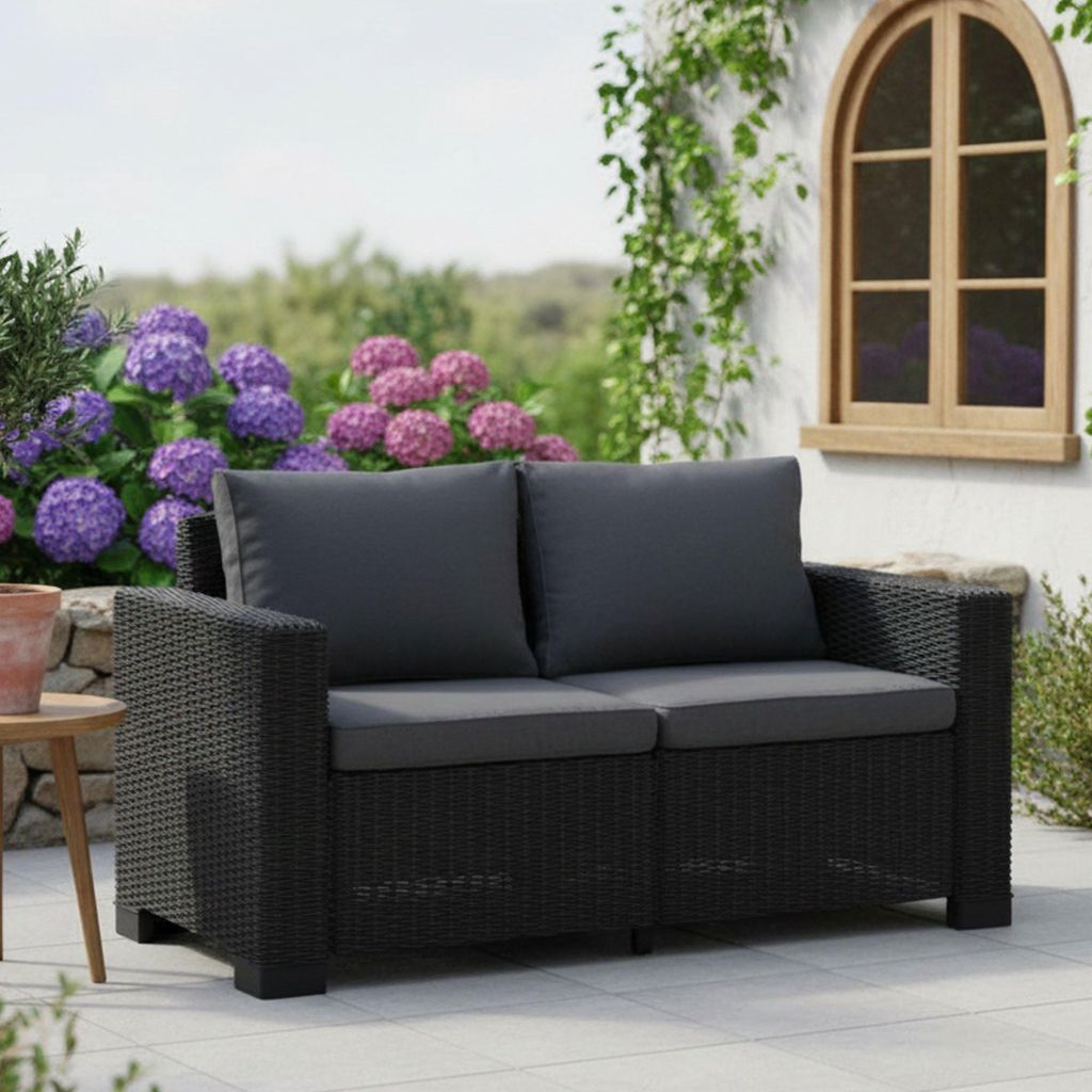 Keter tuinloungeset, tweezitsbank, California-model, Productafbeelding 