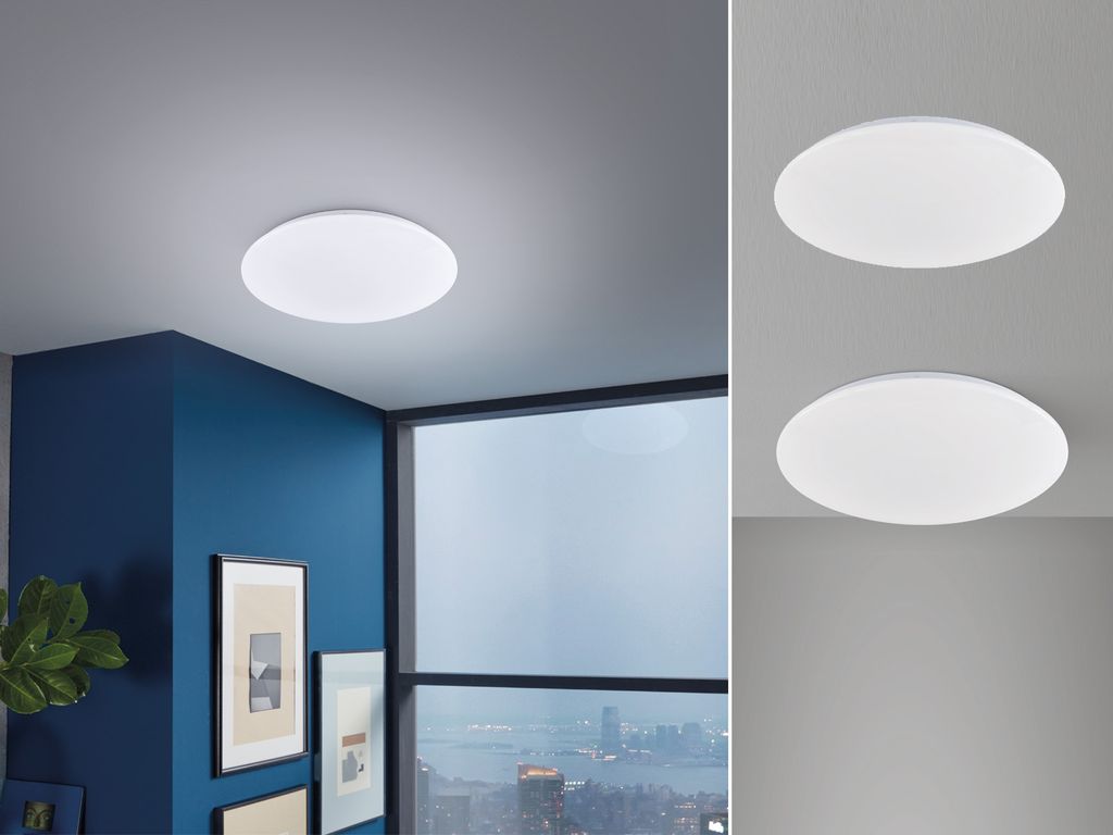 LED Deckenlampen SET flach dimmbar über Lichtschalter für Produktbild 