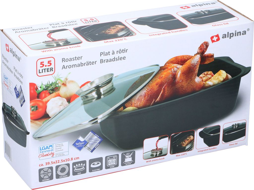 Aromabräter 5L Fassungsvermögen 38,5x22,5x10,8cm Produktbild 