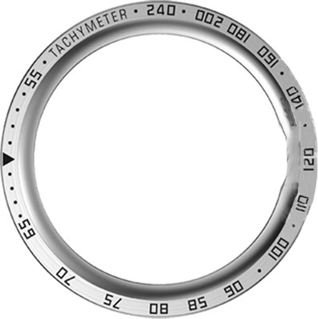 INF Stilvolle silberne Lünette mit schwarzen Markierungen für Samsung Galaxy Watch5 Pro