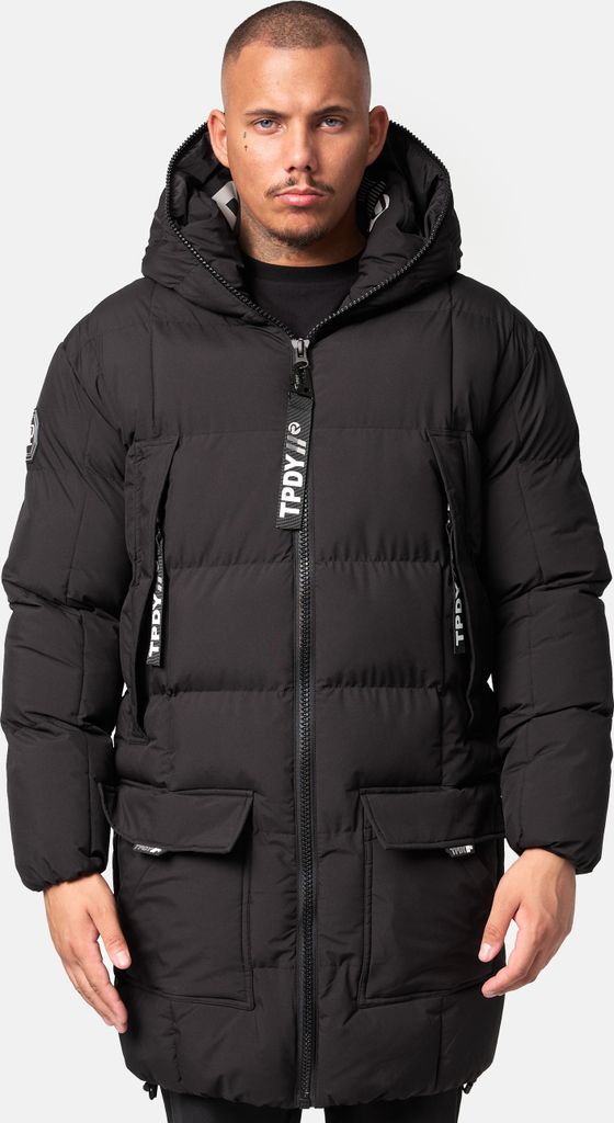 Willo Herren Steppjacke hochschließender Kragen Schwarz S