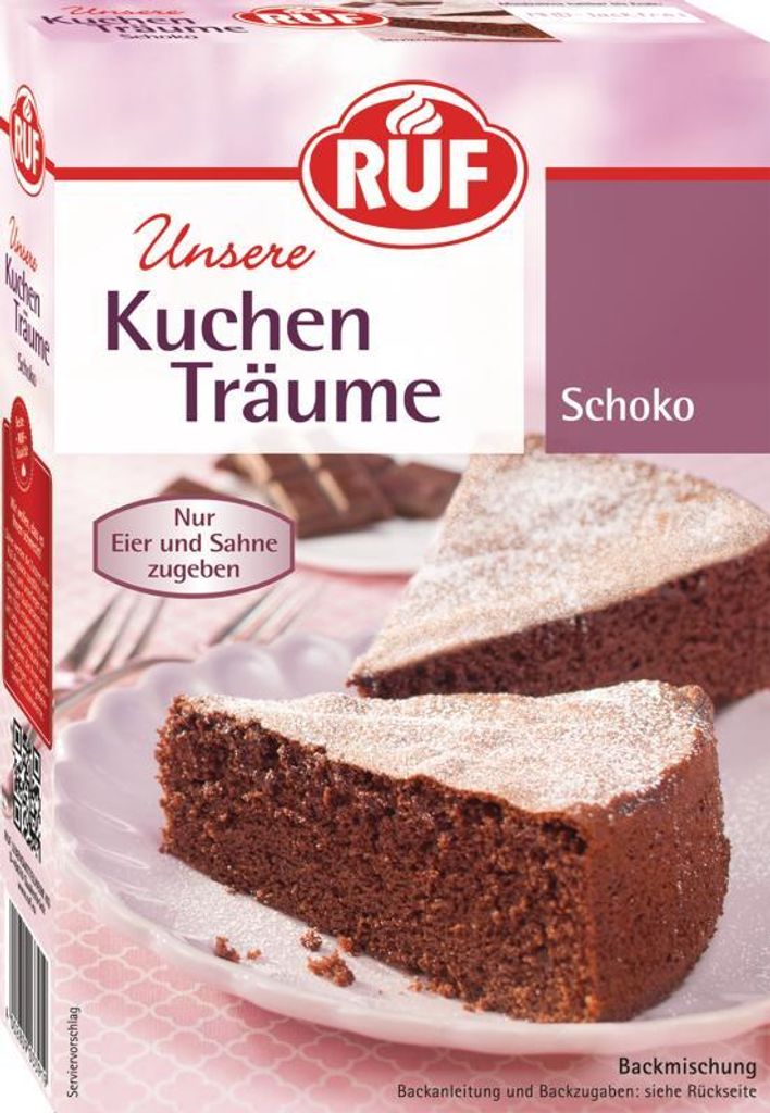 RUF Kuchen Träume Schoko Backmischung Produktbild 