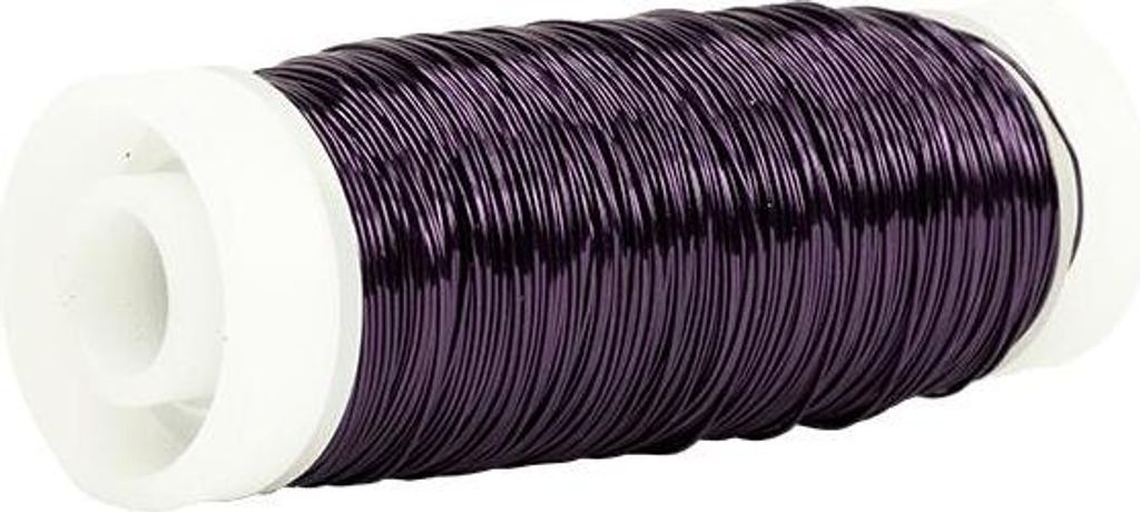 Aluminiumdraht UTINA, lila, 50g, 60m, Ø0,3mm - Floristendraht