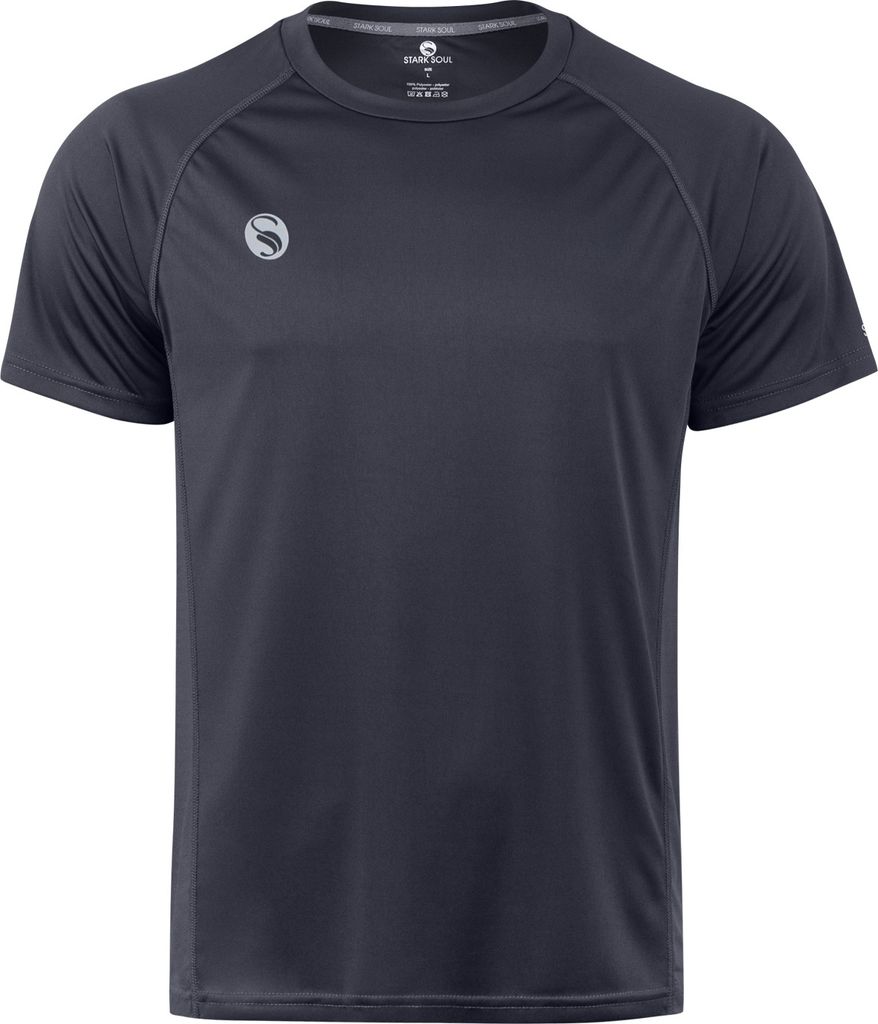 Sport Shirt "reflect" von Stark Soul, Kurzarm, Trainingsshirt - Grau - M