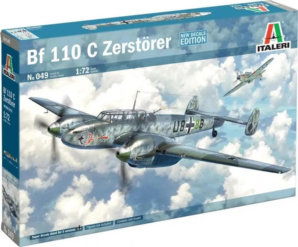 Maquette avion de chasse Bf-110 C3/C4 Zerstörer 1/72 en plastique