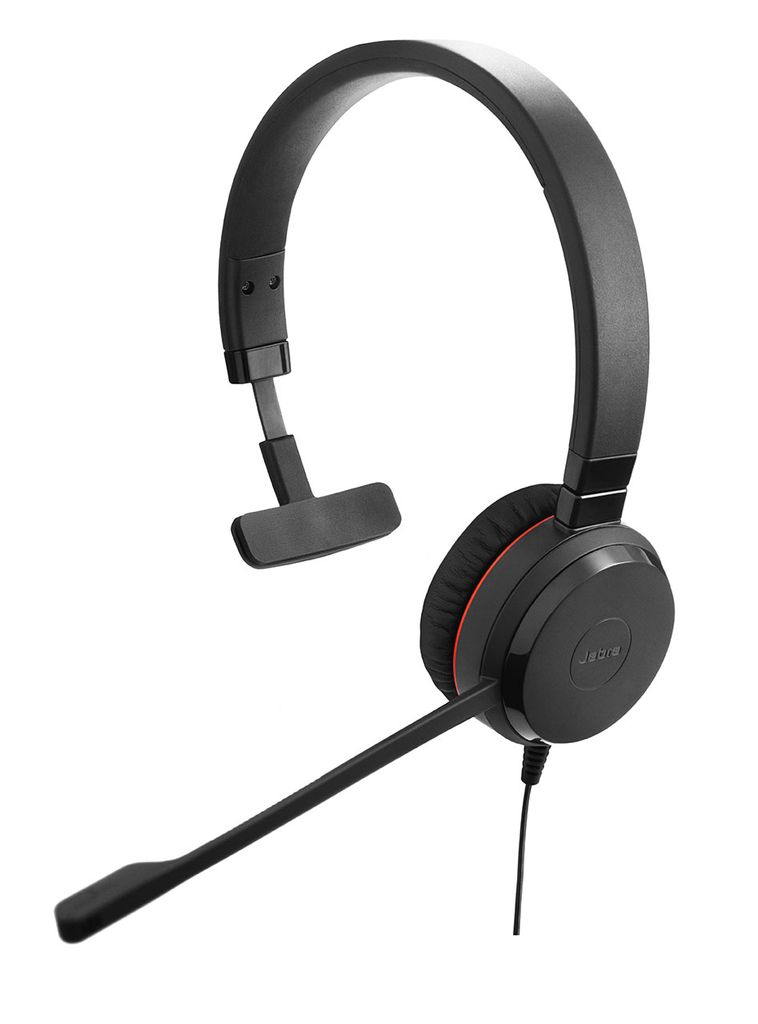 Jabra Evolve 20SE UC Mono-Headset mit USB-A-Anschluss für das Büro, schwarz