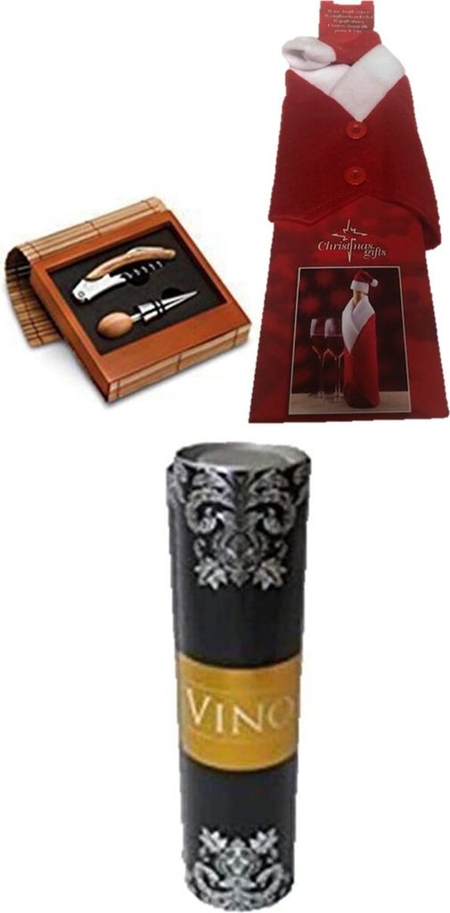 Weihnachten Wein Flasche Abdeckung Taschen Weinflasche Kleid Santa für Weihnachtsschmuck Weihnachten Pullover Party Dekorationen+ Weindekodose+wei...