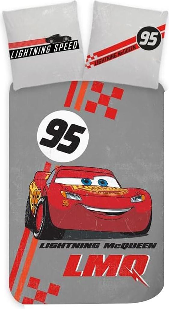 Disney Cars LMQ Kinderbettwäsche 100x135cm Produktbild 