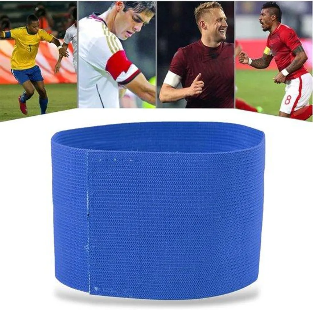 Brassard de Capitaine de Football en Nylon Réglable - Taille 31x6,5 cm