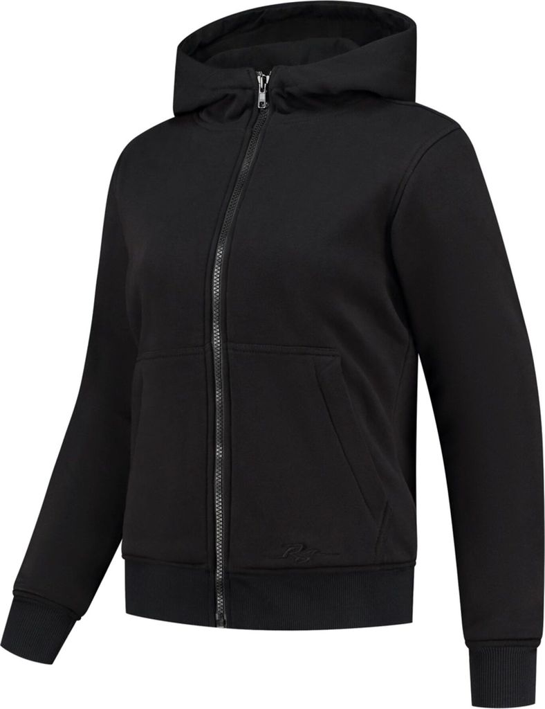 Rusty Stitches Super Wendy Damen Motorrad Zip Hoodie, schwarz, 52