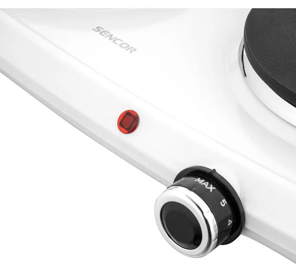 Réchaud électrique SENCOR SCP 2271WH-EUE4 blanc à double plaque de cuisson