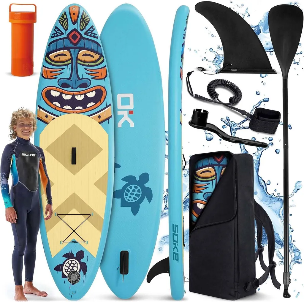Stand up paddle gonflable de randonnée pour adulte débutant