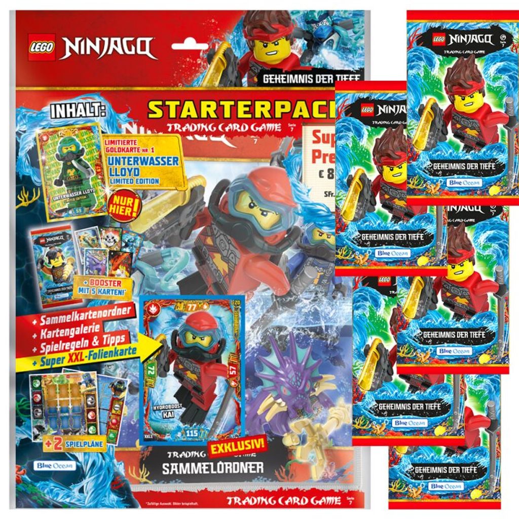 Serie 5 Trading Cards Deutsch LEGO Ninjago 1 Starter 20 Booster 