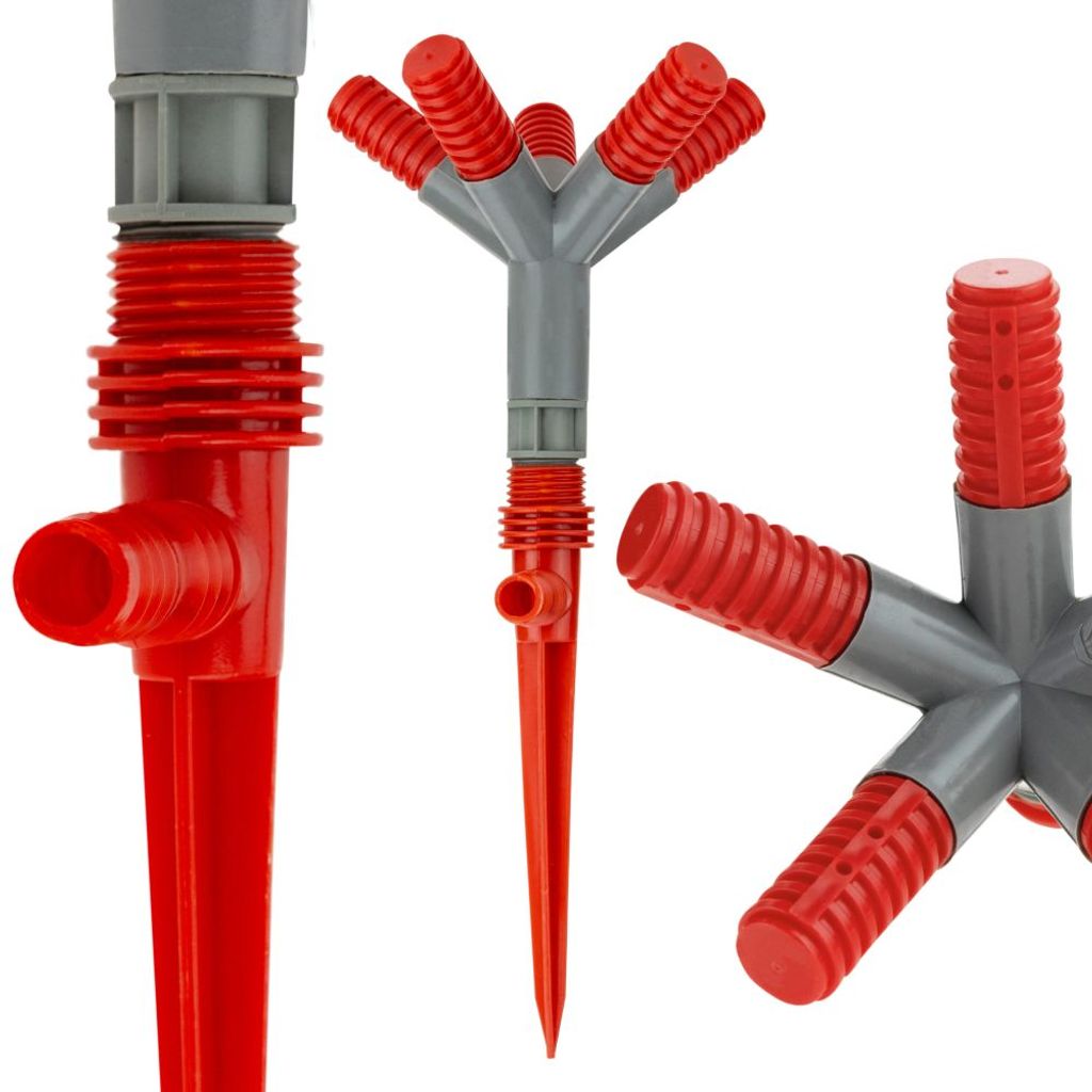 Rotierender Fünfarm-Gartensprinkler, Eingetrieben