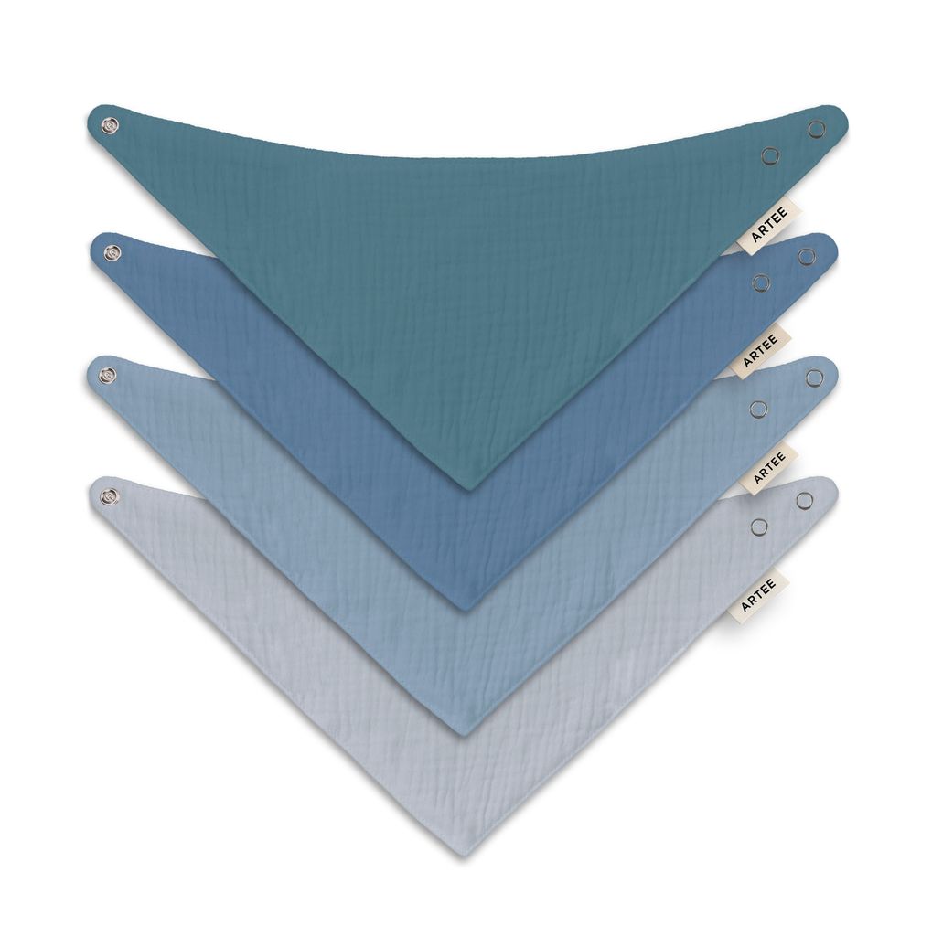 Artee 100% Musselin Baumwolle Halstücher-Set Lake, 4 Stück Produktbild 