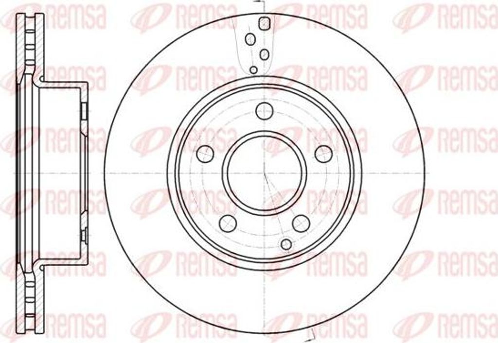 REMSA 61066.10 Bremsscheibe OE 2044210012 kompatibel mit C-Klasse