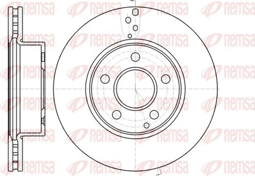 Disque de frein anti-vibration REMSA 61066.10 haute durabilité