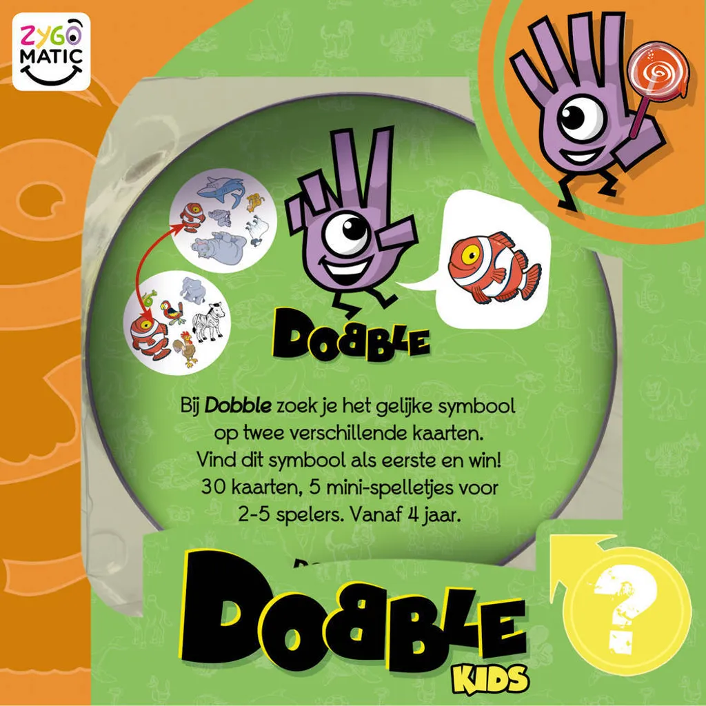 Dobble Kids Asmodee Junior : Jeu d'observation idéal pour les vacances