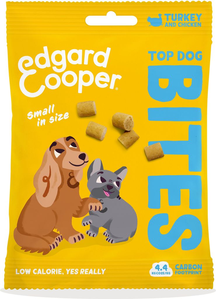 Edgard & Cooper Hund Leckerlis Bites - Truthahn & Huhn small 15x 50g