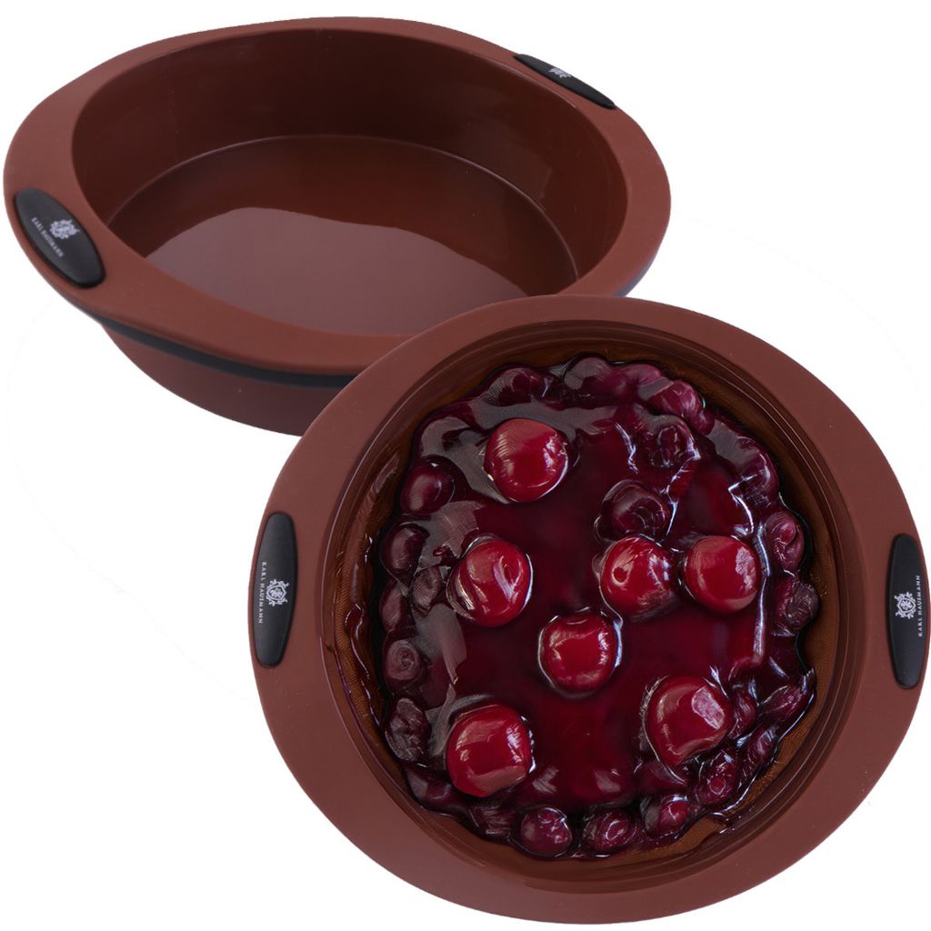 Backform Silikon Kuchenform 28cmx6cm Brotbackform Antihaft Tortenform Braun