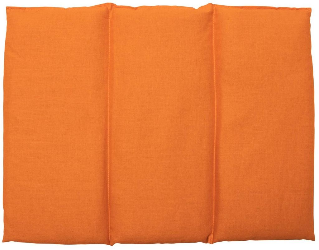 GIRAFFENLAND Bio-Dinkelkissen groß 40x30cm - 3-Kammer - orange - Wärmekissen Körnerkissen