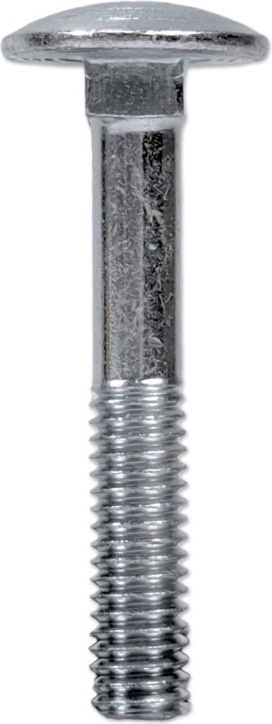 Flachrundschraube | Vierkantansatz | DIN 603 | M6x40mm | galvanisch verzinkt | Teilgewinde