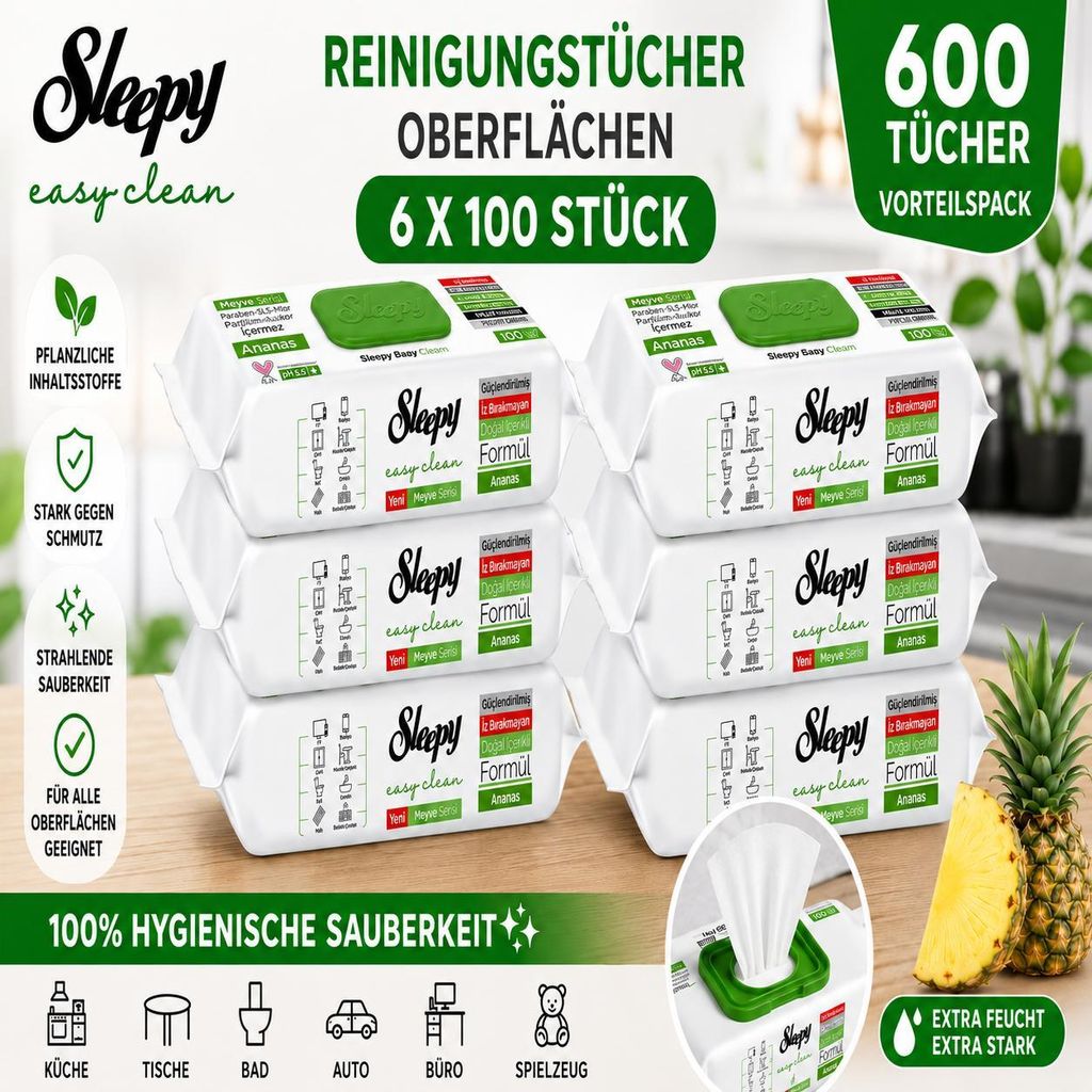 Sleepy Easy Clean Ananas 6x100 Immagine del prodotto 