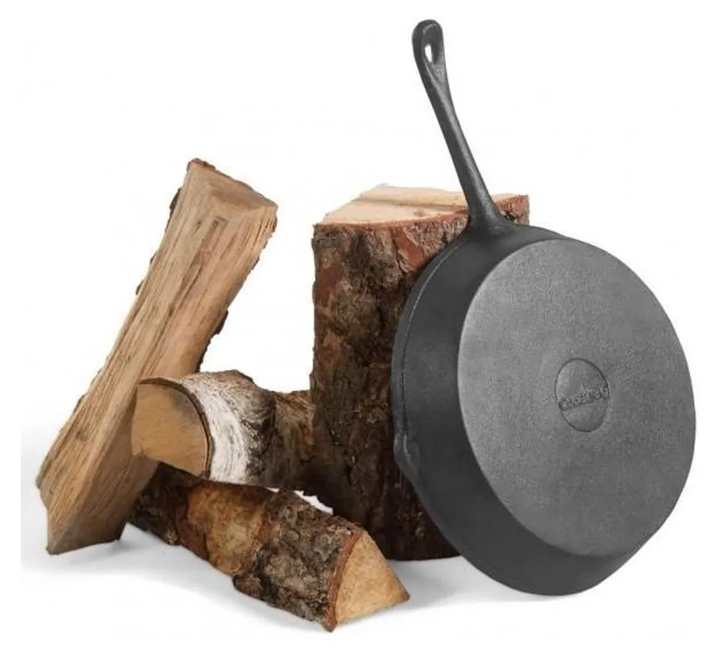Poêle en fonte Ø 26 cm pour braséro et cheminée extérieure, noir robuste