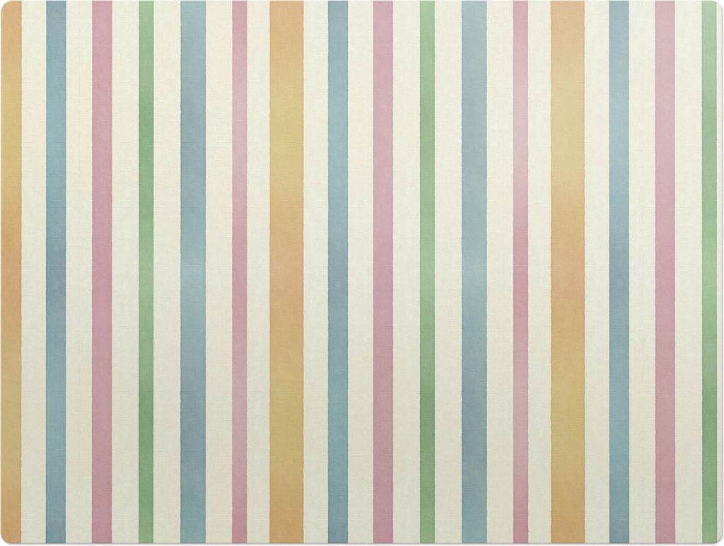 Pastellstreifen – Bodenschutzmatte – Rutschfest – Schutzmatte für Büro – Vinylmatte – Stuhlunterlage – 120 x 90 cm