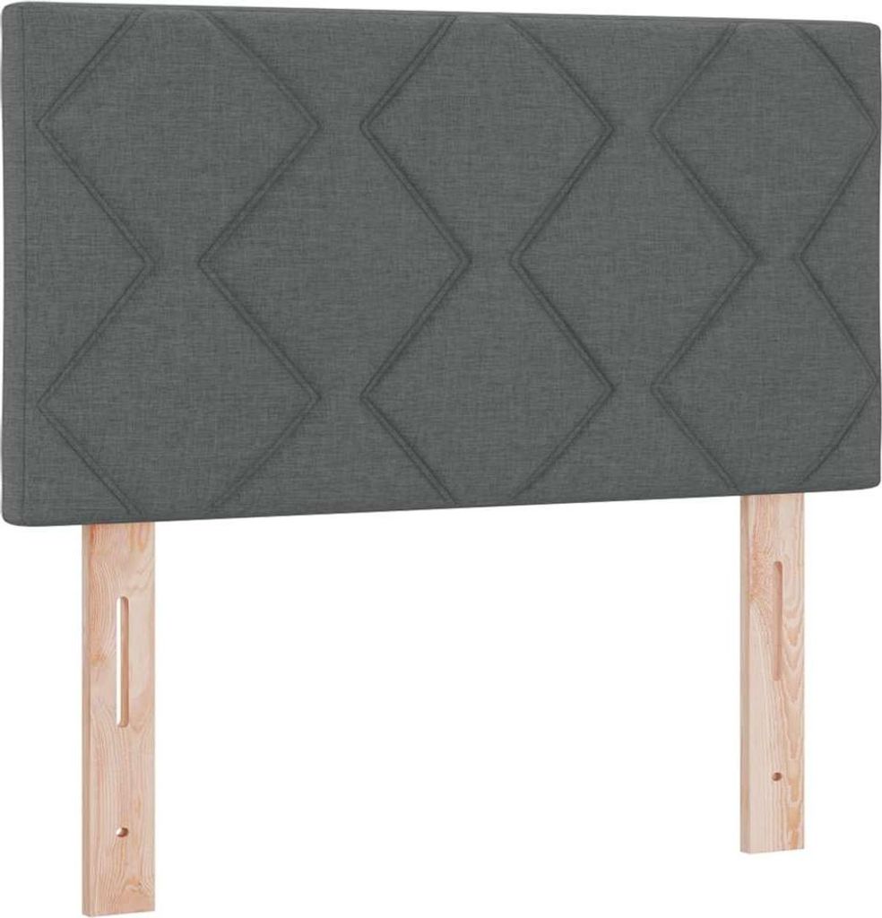 vidaXL Kopfteil Dunkelgrau 80 cm Stoff