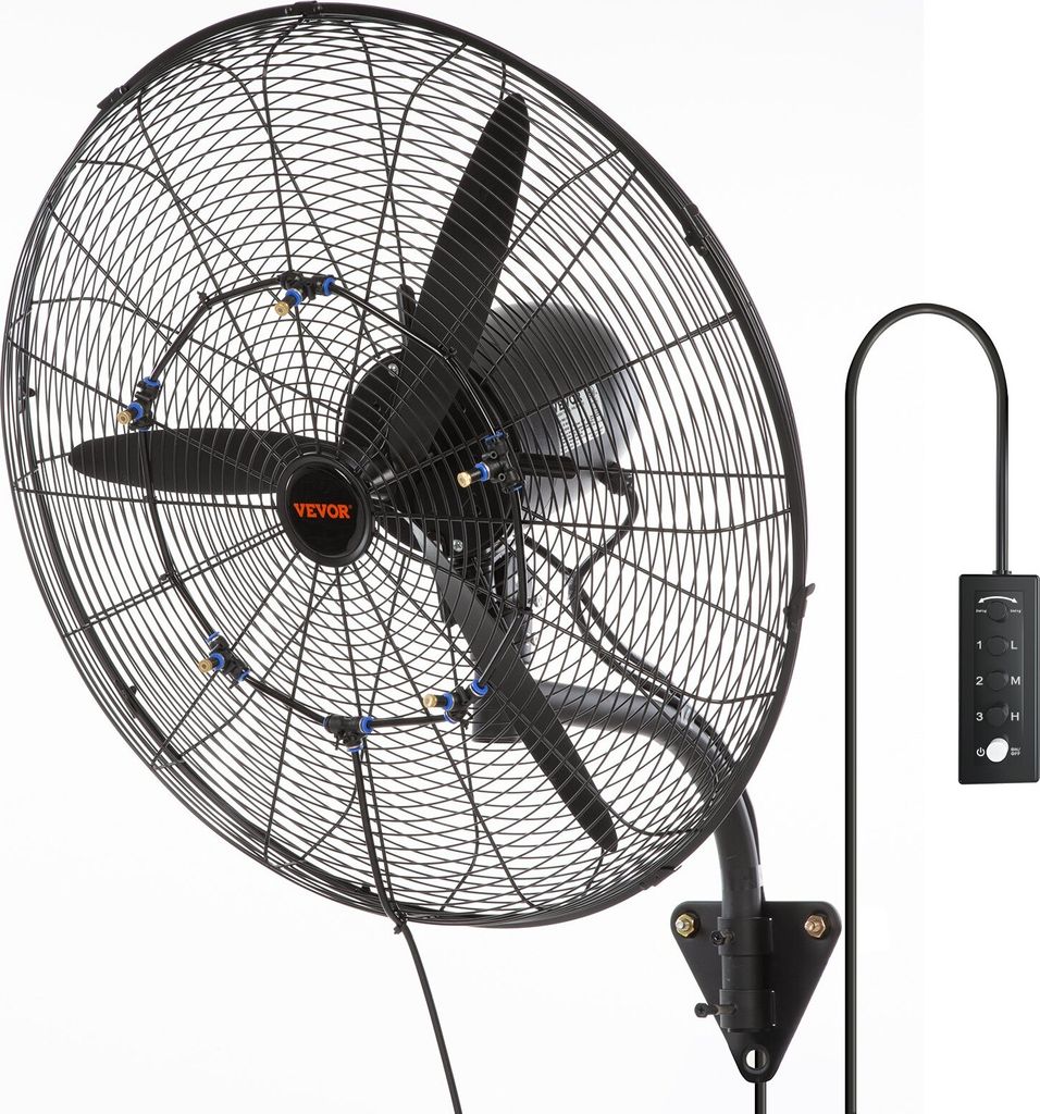 Nebelventilator, 61,6 cm oszillierender, wasserdichter Produktbild 