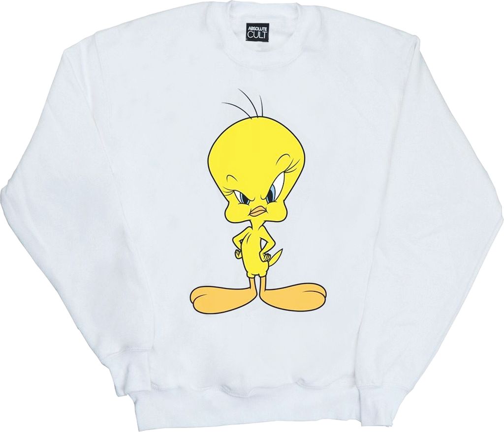 Looney Tunes - "Angry" Sweatshirt für Herren BI2134 (S) (Weiß)