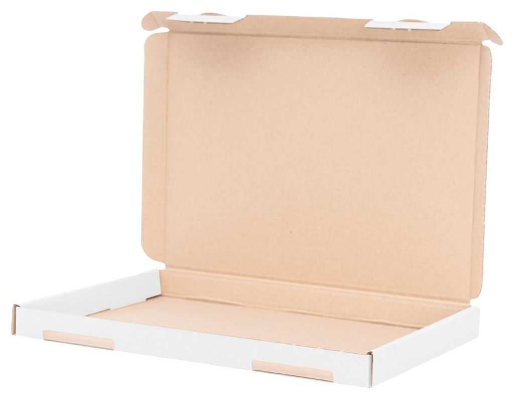 verpacking 300 Großbriefkartons Weiß 230x160x20 mm - A5 - Versand Post Faltschachtel Kalenderverpackung Büchersendung - optimal geeignet für de...