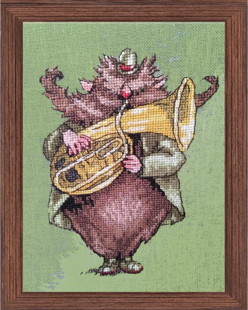 Nimue Kreuzstich Set "Der Highland-Brownie", Zählmuster, 165-H04KV, 10x15cm