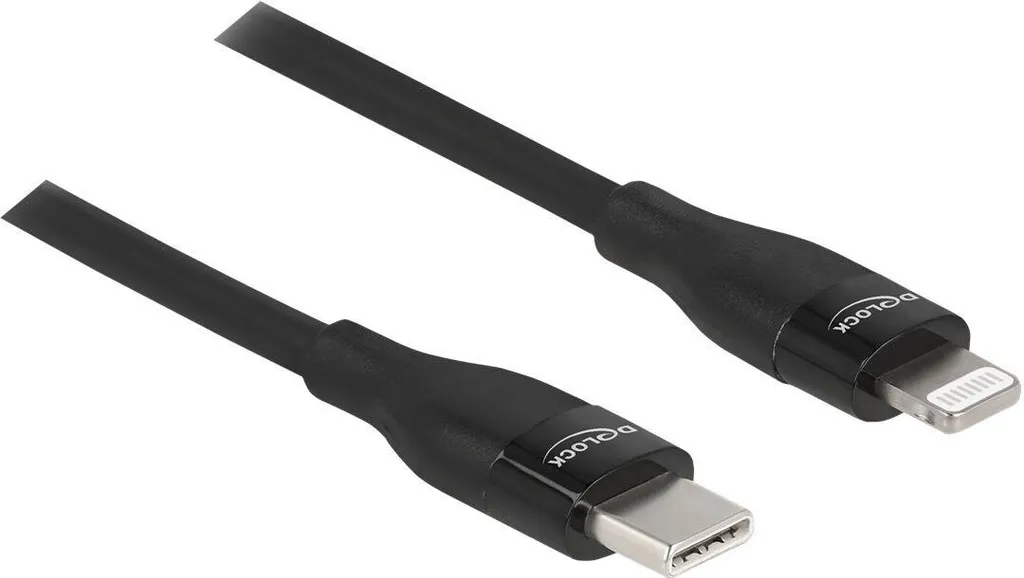 Cavo Lightning a USB-C Delock 1m - Nero MFi Power Delivery iPhone