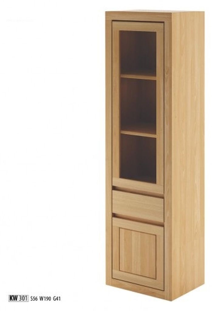 Echtholz Vitrine Hoch Schrank Glas Vitrinen Massive Möbel Echt Holz Schränke Neu