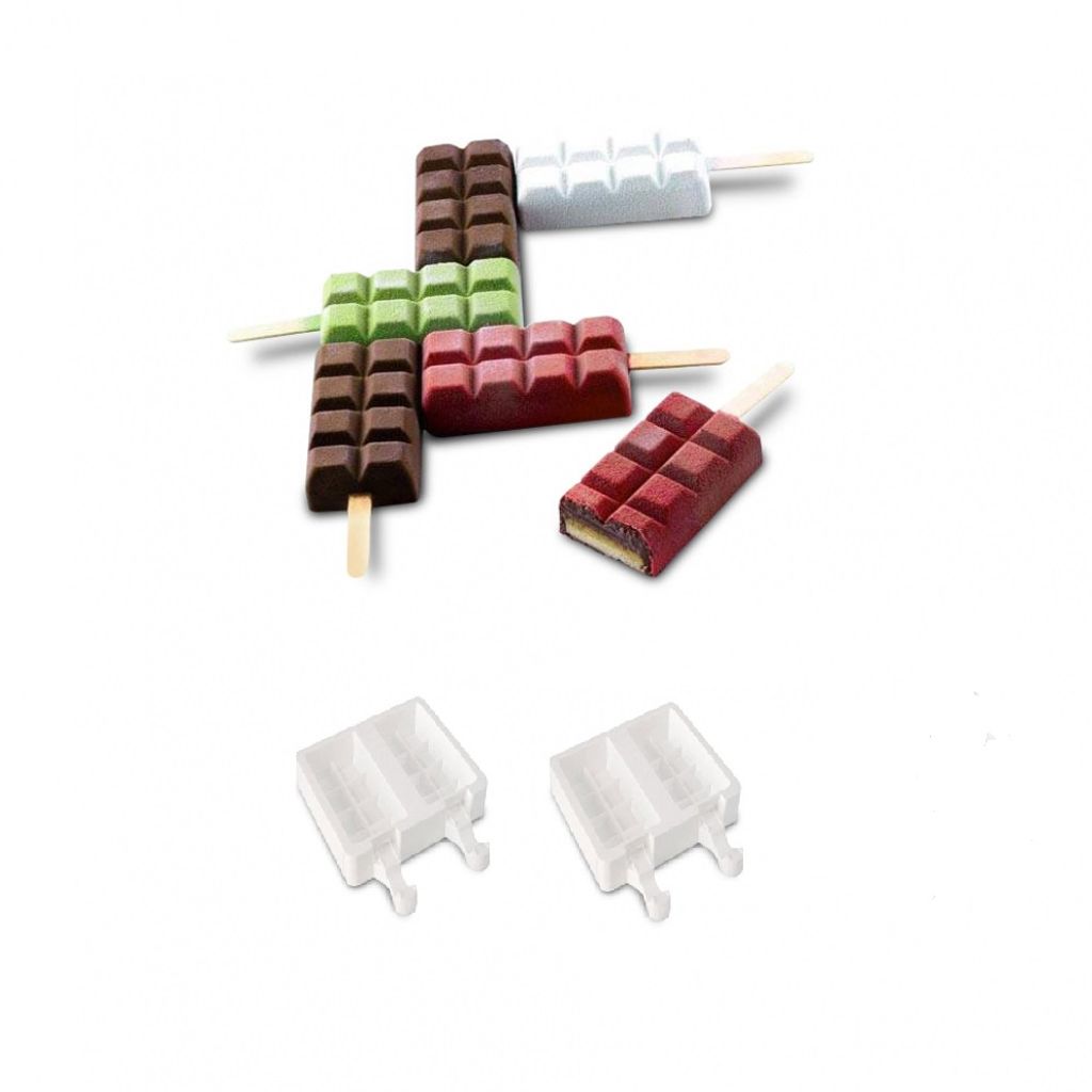 SILIKOMART 4er SET EISFORMEN Silikon Eisförmchen Eismaker Produktbild 