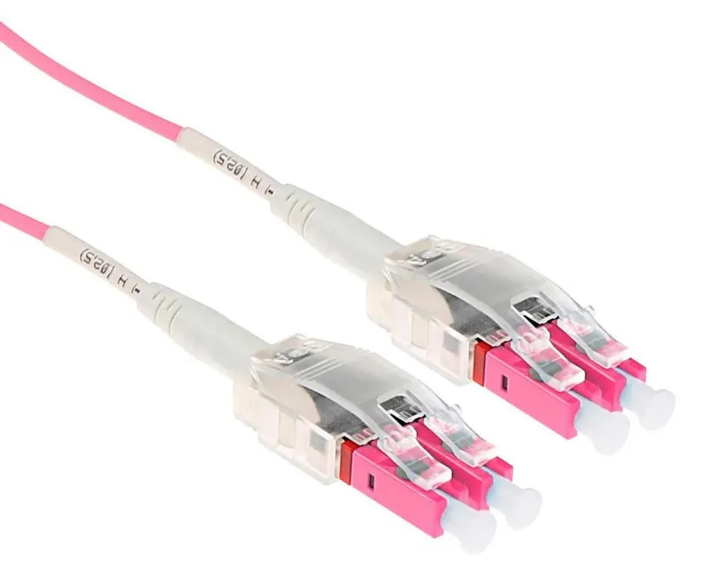 Câble réseau fibre optique 12m LC-LC OM4 Violet ACT RL8412 pour Serveur